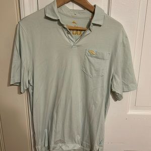 Tommy Bahama teal collard shirt. XS men’s